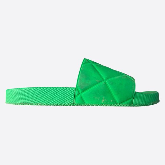 Bottega Veneta Green Rubber Sandals